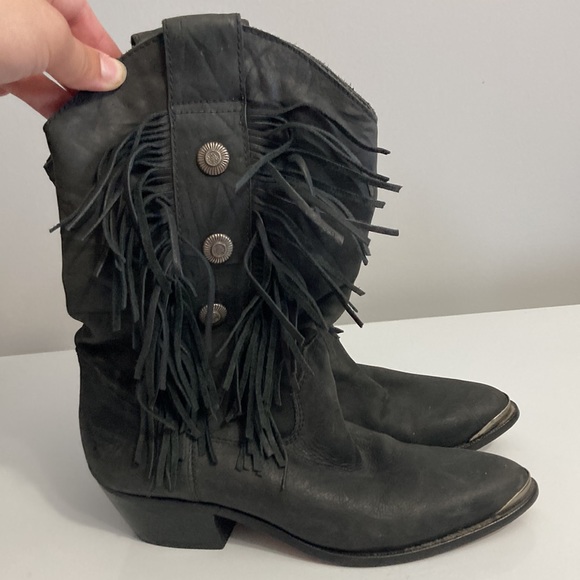 Code West Shoes - Code West Fringe Cowboy Boots